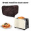 Toaster Cover Waterproof Dustproof Quilted-Dark Brown Large 4