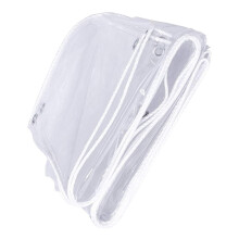 Clear Tarpaulin Waterproof Heavy Duty PVC Tarp Cover 1.8x2.5m for Outdoor Weather Protection with Reinforced Edges and Eyelets