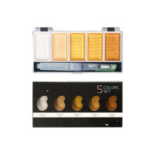 5 Color Metallic Pearl Watercolor Paint Set Black Shimmer with Brush, Rich Pearlescent Finish for Artists