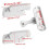 White Plastic Window Lock for Child Safety, Durable Low‑Profile Window Latch Restrictor 1Pcs 2