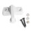 White Plastic Window Lock for Child Safety, Durable Low‑Profile Window Latch Restrictor 1Pcs 3