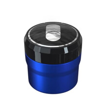 Blue Car Ashtray with Lid for Audi TT 2005 2006, LED Light Odor Control Compact Design