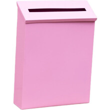 Modern Decorative Wall Mounted Mailbox, Large Capacity Metal Post Box for Outside Home Front Door
