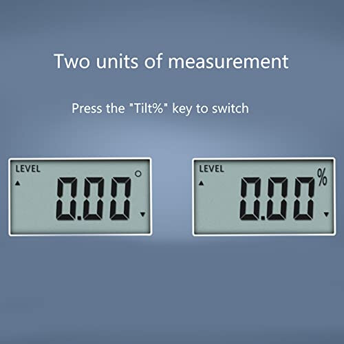 Digital Angle Gauge with Magnetic Base Lock 0.2 Accuracy Dual Mode Large LCD Digital Protractor 2