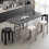Stackable Plastic Office Stools Set of 2, Backless Ergonomic Comfort Seat, Waterproof Easy Clean 4