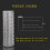 Aluminum Gutter Guard Mesh Roll, 1mm Thick 7x12mm Debris Blocking Leaf Filter Screen for Gutters 2