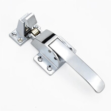 Zinc Alloy Door Handle for Oven and Freezer, Multiuse Locking Handle, Durable Temperature‑Resistant Design
