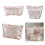 Pink Cosmetic Case Pearlescent Elegant Bowknot Accent Makeup-L 4