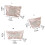 Pink Cosmetic Case Pearlescent Elegant Bowknot Accent Makeup-L 5