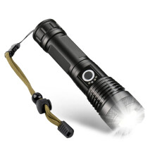 Rechargeable Flashlight 2700 Lumen Ultra Bright LED Tactical Torch with Zoom, Waterproof 500m Long Range for Camping and Emergencies