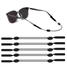 Adjustable AntiSlip Eyeglass Strap 5 Pack for Men and Women Sports Silicone Eyewear Retainer
