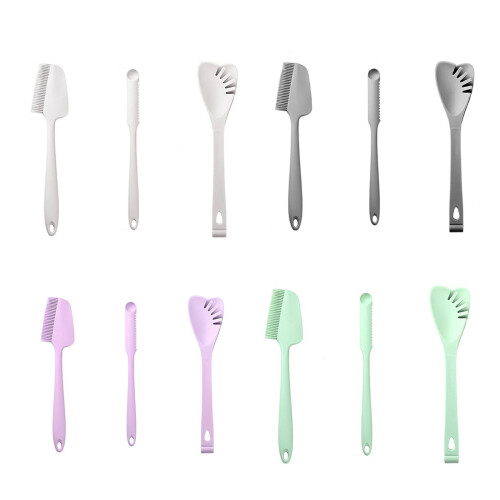 3 Silicone Baking Utensils Flexible Scrapers Heat-White 1