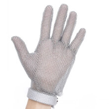 XL Stainless Steel Cut Resistant Glove with Adjustable Buckle, Food Grade Safety Chainmail for Kitchen and Oyster Shucking