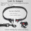 Double Padded Handle Dog Leashes with Metal Hook and-Black 7