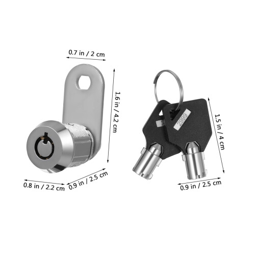 Cam Lock Keyed Security Control for Toolbox Cabinet Furniture Box Replacement Fit 1