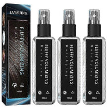 3Psc 100ml Fluffy Volumizing Hair Spray, Extra-volume Magic Spray, Long-lasting Bright, Instant Volumizing with Non Greasy Non Sticky