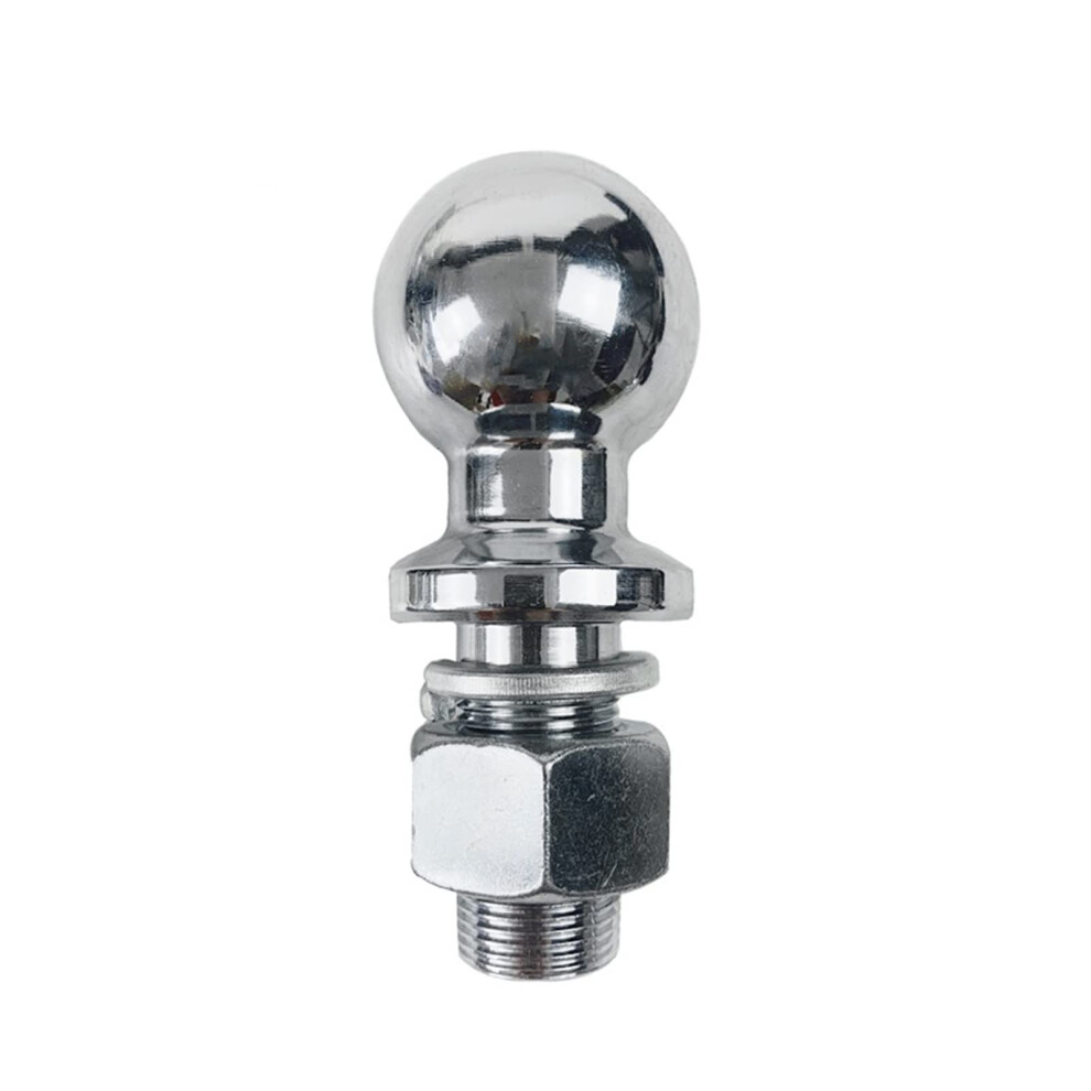 Chrome Trailer Hitch Ball 2 Inch M19 Heavy Duty 3500 Lbs Capacity For Rv Camper, Durable Forged Steel 9351714746380
