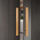 Modern Wooden Door Handle Set Solid Wood Sliding Pull H Shape DualSided Waterproof Varnish Grip 3