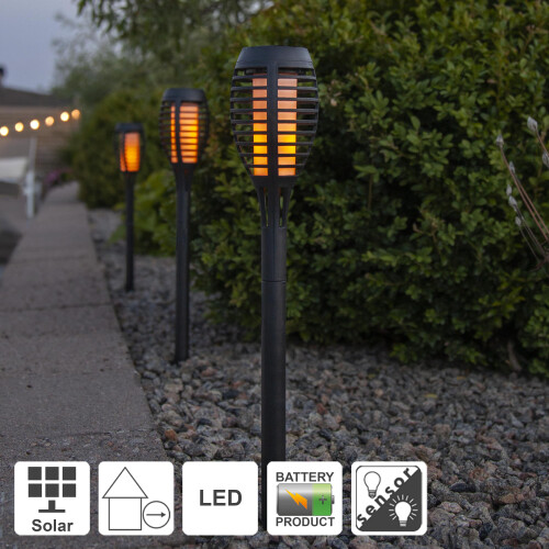 Solar-Fackel Flame Mini, 24er Set 1