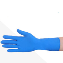 Disposable Nitrile Gloves Blue M 100 Pack Textured Grip Powder Food Grade for Kitchen and Industrial Use