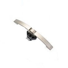 RV Cabinet Door Lock with Push Button Latch Handle, Durable Zinc Secure Push Lock for Camper Caravan Boat, Bright Chrome 128mm
