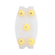 Ice Cleats for Boots and Shoes with 5Tooth AntiSlip Spikes, Ice Grippers for Shoes (B)