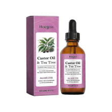 Castor Oil and Tea Tree Clarifying Scalp Oil, 60ml Organic Formula to Moisturise and Balance Scalp, Reduce Dryness