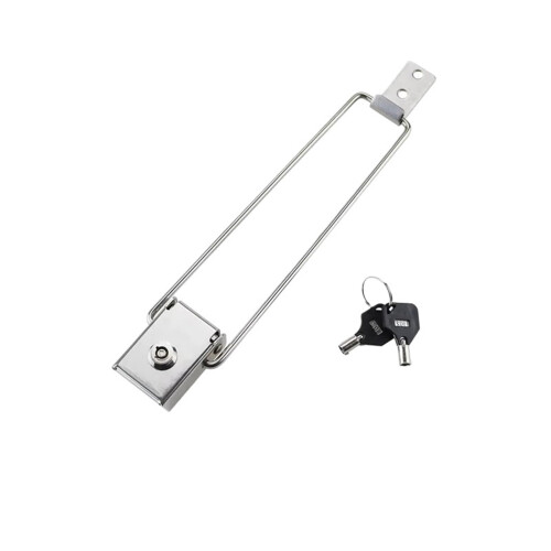 304 Stainless Steel Gate Hinge Clip with Lock Strap Extension for LED Lightbox Mounting, Small 1Pcs 2