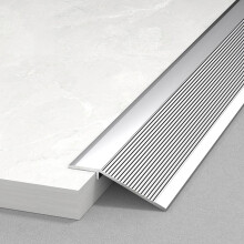 Waterproof Aluminum Floor Transition Strip 90cm Silver Door Threshold Reducer Trim for Laminate and Tile