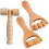 3pcs Massage Roller Body Roller Multi-functional Foot Massager Wooden Roller Massager Tool 1