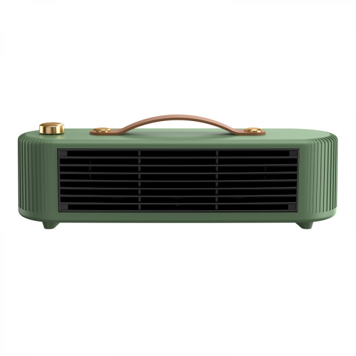 Small Low Noise Electric Heater PTC Ceramic Heaters Green EU Plug