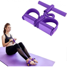 Fascia di resistenza per pedali, fasce elastiche per sit up, corda di trazione a 4 tubi, corda di tensione multifunzionale, attre