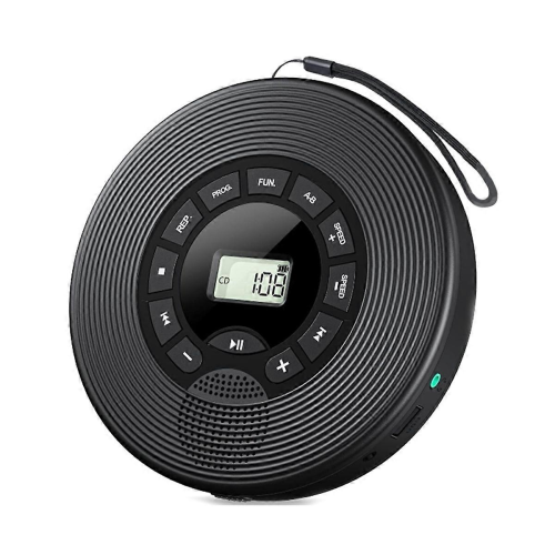 Φορητός αναπαραγωγέας CD Bluetooth 1500mAh με πομπό FM, ακουστικά AUX USB, αντιολισθη