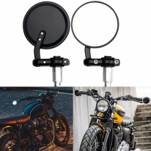 Motorfiets stuuruiteinde achteruitkijkspiegel, 7 bij 8 inch, compatibel met sportcruiser Honda, Kawasaki, Suzuki, Yamaha