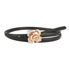 (Black)Stylish Buckles Adjustable Length Belt Versatile Fashion Belt Craftsmanship Belt for Youngsters Daily Wear Black