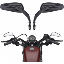 Street Glide Spiegels Motorfiets Achteruitkijkspiegels Lange Steel Compatibel met Dyna, Softail, Sportster, Road King, Electr