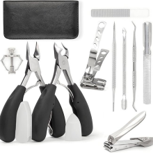 10 Pcs Ingrown Toenail Clippers for Seniors Thick Toenails- Heavy Duty Podiatrist Toe Nail Cutter for Men