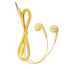 U19 Wired Earphone Universal 3.5mm HiFi Music Headphone WireControlled for Mobile Phone(Yellow )
