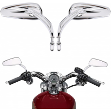 Street Glide Spiegels Motorfiets Achteruitkijkspiegels Lange Steel Compatibel met Dyna, Softail, Sportster, Road King, Electr