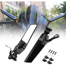 Verstelbare aluminium achteruitkijkspiegels voor motorfietsen - Wind Wing Mirrors compatibel met 2018-2022 Kawasaki Ninja 400