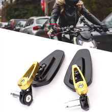 Rétroviseurs moto embout de guidon 7/8" (22 mm) - Accessoires moto scooter compatibles avec Yamaha MT-03, MT-07, FZ-07, MT-09, FZ-09