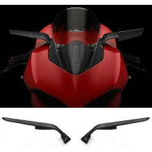 Motorfiets zijspiegels, verstelbare draaibare Windwing achteruitkijkspiegel compatibel met Ducati Panigale V2 955, Panigale V