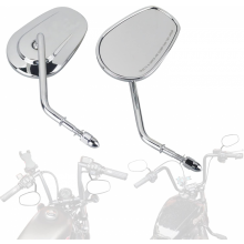 Rückspiegel, links und rechts für Harley 1982–2023 Sportster Dyna Softail Touring Road Glide Electra Road King Street Glide, Chrom