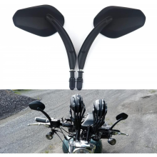 Universele ovale 8 mm 10 mm motorfiets achteruitkijkspiegels, compatibel met Honda, Suzuki, Cruiser, Chopper, Yamaha, Kawasak