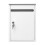White Wall Mounted Mailbox with Secure Locking Door, Large Capacity, Weather‑Resistant Metal Design 1