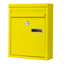 Large Capacity Wall Mounted Mailbox with Lock, Weatherproof Metal Design and Secure Key Lock Access
