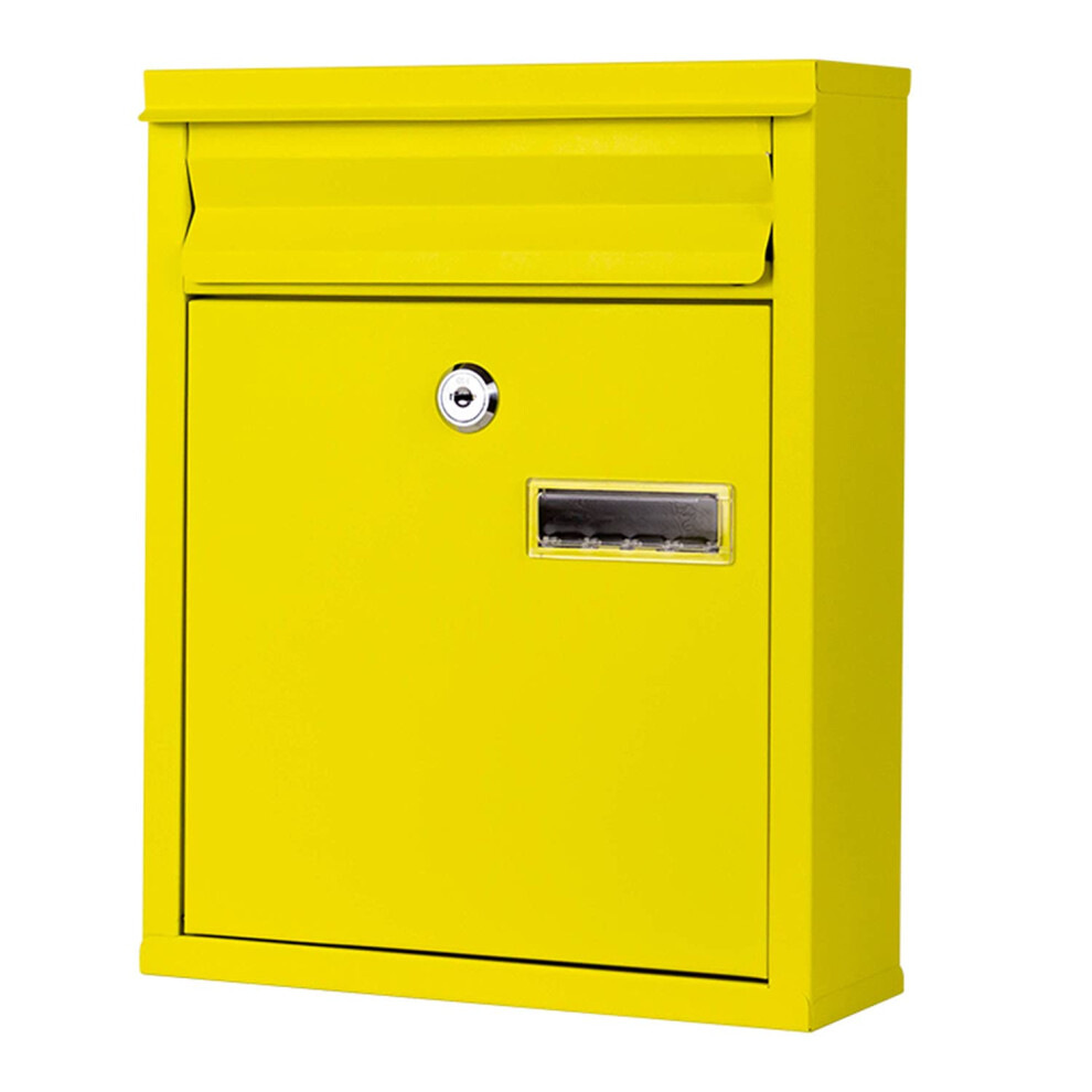 Large Capacity Wall Mounted Mailbox With Lock, Weatherproof Metal Design And Secure Key Lock Access 9351714731744