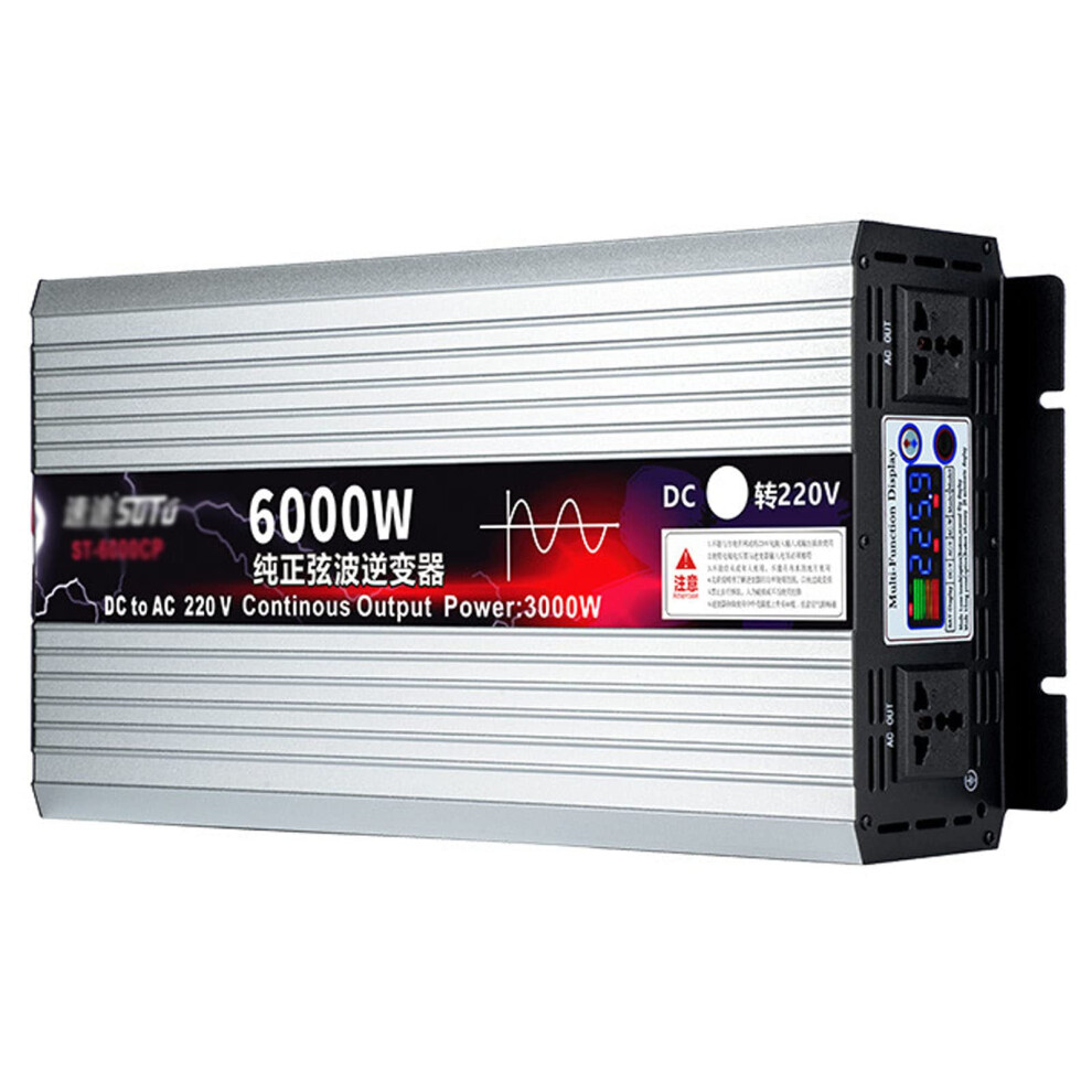 Pure Sine Wave Inverter 6000W 48V To 110V Multi Voltage Input Off Grid Solar Power Inverter For Home Rv Truck 9351714747684