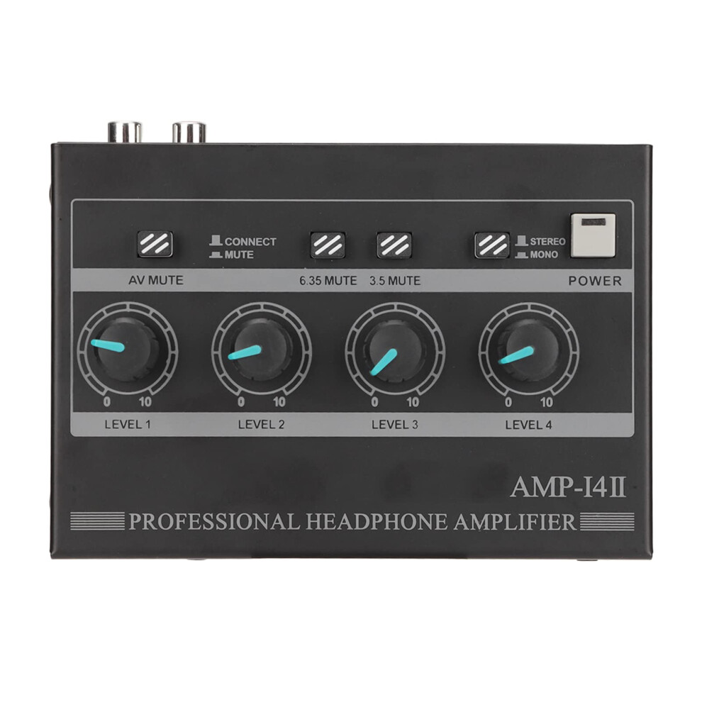 4Channel Stereo Headphone Amplifier With Independent Volume Control, 12V 1.5A Adapter, Studio #2 9351714747851