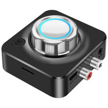 Bluetooth Adapter and Audio Receiver with 3D Bass Mode, TF Card, 3.5mm AUX and RCA for Home Stereo